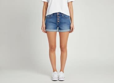 krótkie spodenki damskie jeansowe allegro: Szorty damskie, rozmiar S — 1