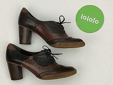 kononowicz w kamizelce: Czółenka damskie Ann-Mex w stylu brogues/oxford na słupku - Marka — 2