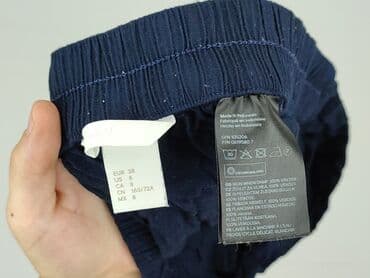 granatowe spodenki damskie: H&M, Szorty damskie, rozmiar M — 4