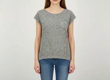 szare t shirty oversize: T-shirt damski, rozmiar One size — 1