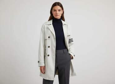 trencz i trampki: Płaszcz damski, rozmiar S — 1