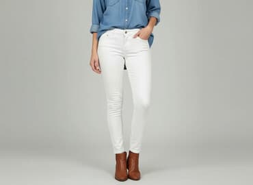 kapcie anna field: Jeansy damskie, rozmiar S — 6