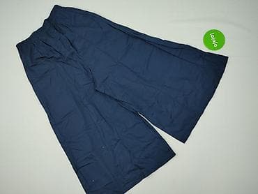 tanio spodnie: Szerokie damskie spodnie culottes - Kolor: granatowy - Fason — 3