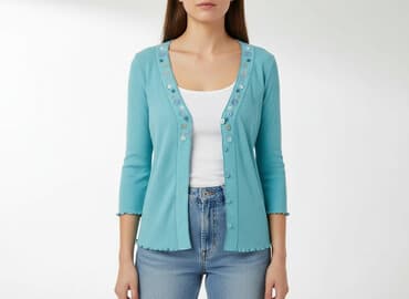 montego sweter: Kardigan damski, M — 6