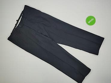 czarne cargo pull and bear: Spodnie materiałowe damskie, rozmiar XL — 2