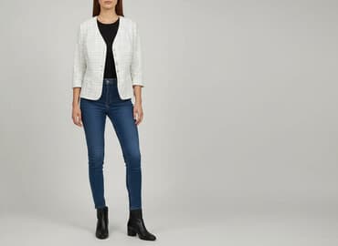 koszulka pod marynarkę damska: Marynarka damska, rozmiar M — 6