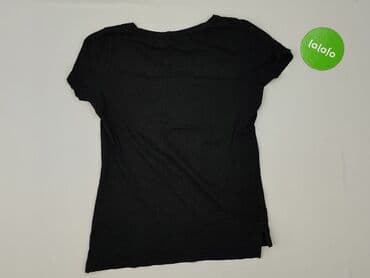 czarne t shirty damskie w serek: Beloved, T-shirt damski, rozmiar S — 3