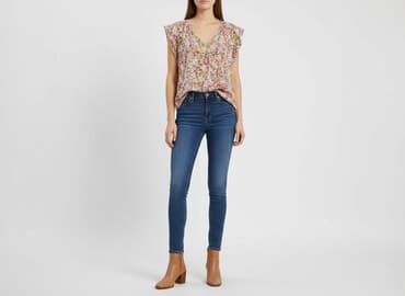 cropp bluzki z krótkim rękawem: Orsay, Bluzka damska, rozmiar M — 6