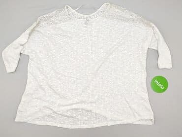 bluzka pod marynarkę plus size: Blue, Bluzka damska, 8XL — 3