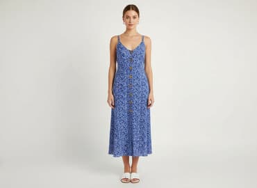 sukienka midi ecru: Sukienka damska, rozmiar S — 7