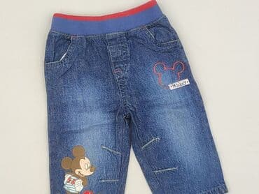 spodnie woskowane pull and bear: Denim pants, Disney, 6-9 months, condition - Perfect — 1