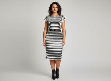 sukienka w czarno białe paski h m: H&M, Sukienka damska, rozmiar XL — 1