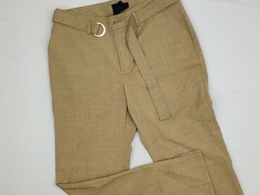 białe lniane spodnie zara: Spodnie materiałowe damskie, rozmiar XS — 1