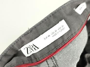 pull and bear dzwony: Zara, Material trousers for women, size M — 5
