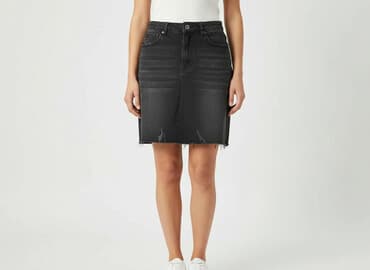 spódniczka dżinsowe z wysokim stanem: Spódnica damska, rozmiar M — 7