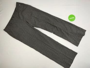 spodnie od piżamy w kratę damskie: F&F, Spodnie materiałowe damskie, rozmiar 2XL — 2