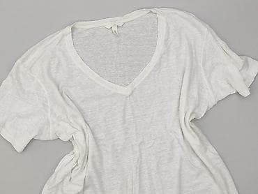 lniany: H&M, T-shirt damski, rozmiar L — 1