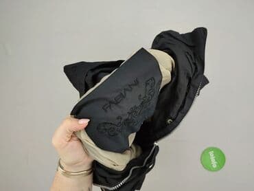 kurtki czarne z kapturem: Fabiani, Płaszcz damski, rozmiar M — 5