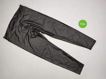 kremowe getry: Legginsy Ze skóry ekologicznej damskie, rozmiar XL — 2