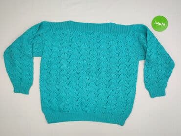 sweter piórkowy na drutach: Hand Knitted, Sweter damski, rozmiar One size — 3