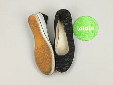 klapki louis vuitton czarne: Balerinki damskie, rozmiar 36 — 4