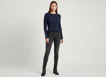 marynarka damska niebieska reserved: Sweter damski, rozmiar M — 6