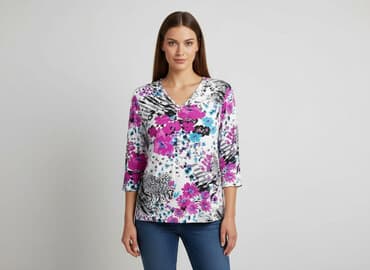 fajne bluzki z dekoltem: Bluzka damska, rozmiar M — 6