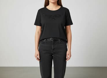 t shirty z cekinami damskie: T-shirt damski, rozmiar 2XL — 1