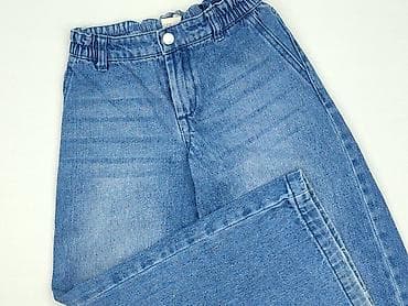cargo wide leg: Spodnie jeansowe, ONLY, 10 lat, 140, stan - Idealny — 1