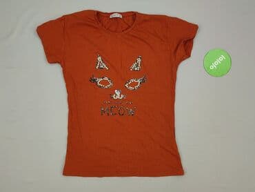 ubrania z kotami: T-shirt damski, rozmiar S — 3