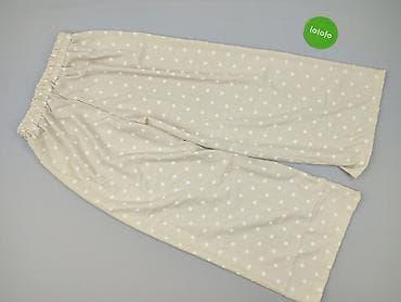 comfortable buty: Damskie spodnie w kropki - Kolor: beżowy w białe groszki - Krój — 3