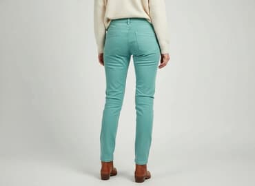 zielone jeansy: Jeansy damskie, rozmiar M — 8