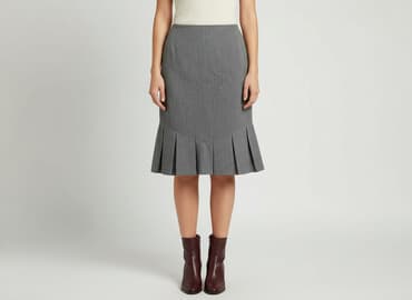 plisowane spódnice szara: Spódnica damska, rozmiar L — 6