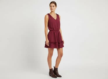 satynowe sukienki mini: Excellence, Sukienka damska, rozmiar S — 7