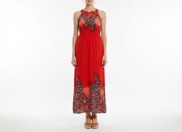 sukienki z piórami długa: Sukienka damska, rozmiar S — 1