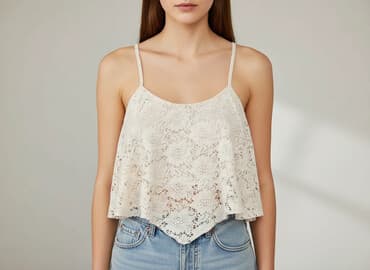 bluzki koronka allegro: New Look, Top damski, rozmiar S — 6