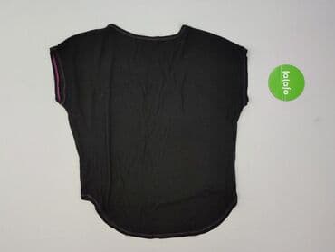 czarne koszulki damskie z nadrukiem: Футболка жіноча, розмір L — 4