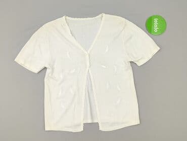 sweter piórkowy na drutach: Kardigan damski, rozmiar S — 2