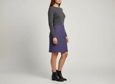 fioletowa spódnice ołówkowe: Women`s skirt, size XL — 1