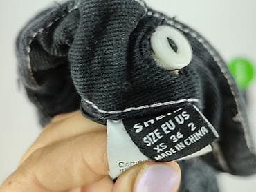 panda: Spodnie damskie XS (EU 34 / US 2) – czarno-szare, z oryginalnym — 4