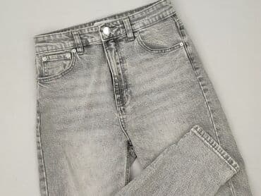 jeansy z asymetrycznym zapieciem: PULL&BEAR, Jeansy damskie, rozmiar XS — 1