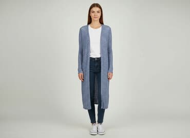 długi sweter sukienki: Kardigan damski, rozmiar S — 5