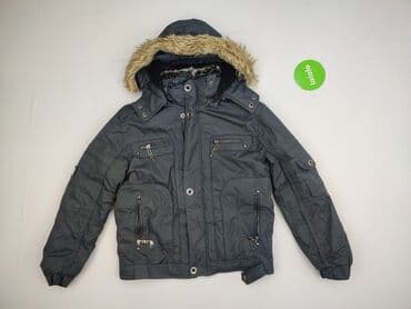 czarna kurtka bershka: Winter jacket, 11 years, 140-146 cm, condition - Very good — 2