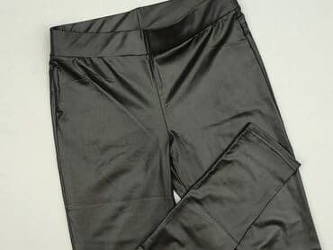 legginsy z imitacją skóry: Legginsy Ze skóry ekologicznej damskie, rozmiar 2XL — 1