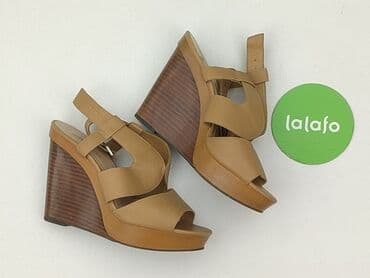 ccc czarne sandały na koturnie: New Look, Sandały damskie, rozmiar 38 — 2