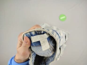 woskowane spodnie z wysokim stanem h m: H&M, Джинси жіночі, розмір S — 5