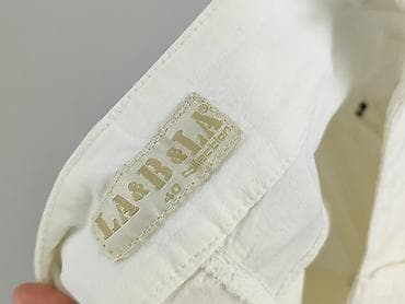 biale spodnie lidl: Spodnie materiałowe damskie, rozmiar L — 4