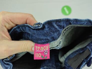 stradivarius spodnie materiałowe: Spodnie jeansowe, 4-5 lat, 110, stan - Bardzo dobry — 4