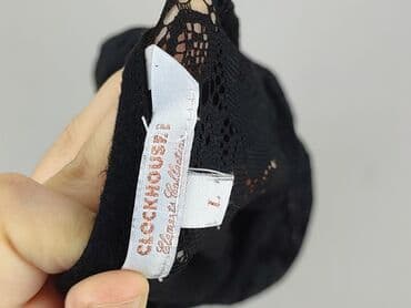 czarne t shirty damskie w serek: Clockhouse, T-shirt damski, rozmiar L — 4