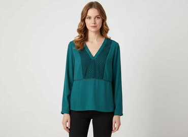 zielone bluzki damskie wyprzedaż: Reserved, Bluzka damska, rozmiar S — 6